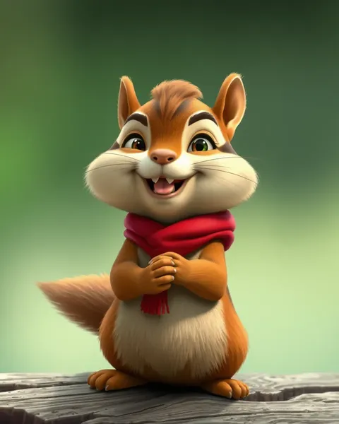 Adorable Chipmunk Cartoon Pictures Delightful Animation