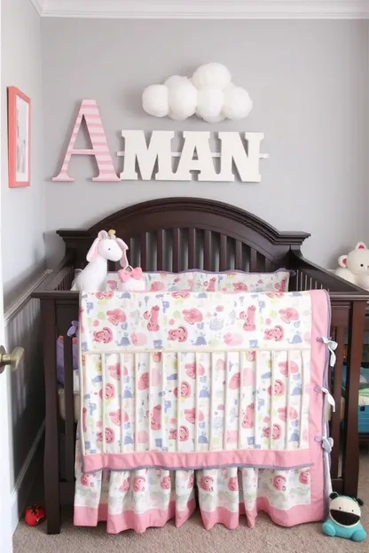 Adorable Crib Bedding Set for Baby Girl