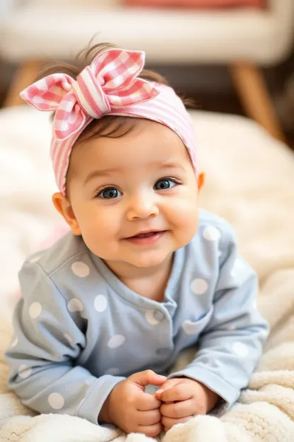 Adorable Infant Girl: A Joyful and Playful Little Soul