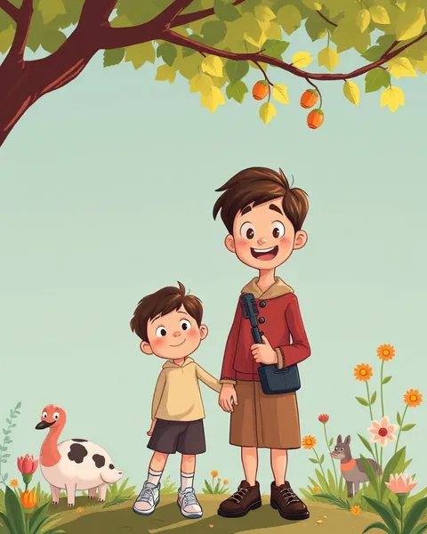 Adorable Mother and Son Cartoon Pictures