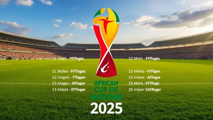 African Cup of Nations 2025 Schedule Announced Officially