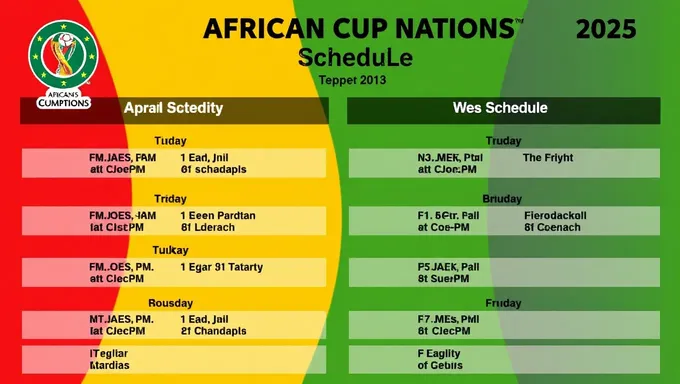 African Cup of Nations 2025 Schedule Confirmed Dates