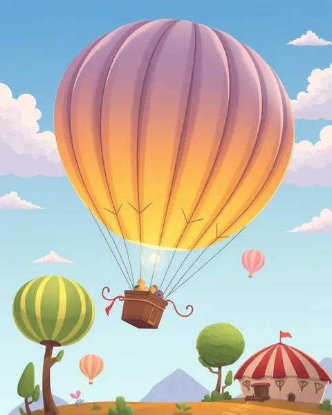 Air Balloon Cartoon Images for Kids to Enjoy