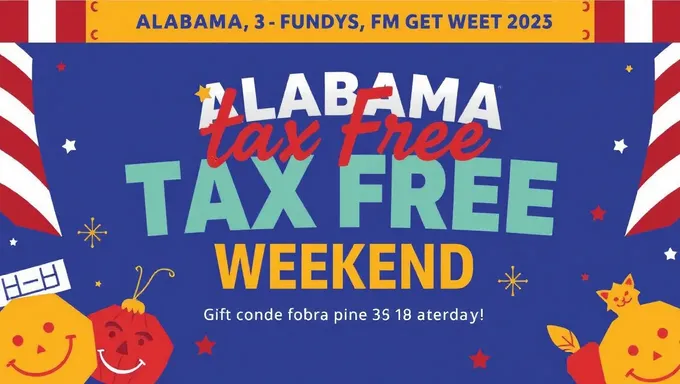 Alabama Tax Free Weekend 2025 Dates Released