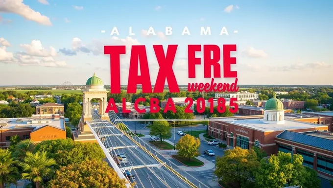 Alabama Tax Free Weekend 2025 Sales Start