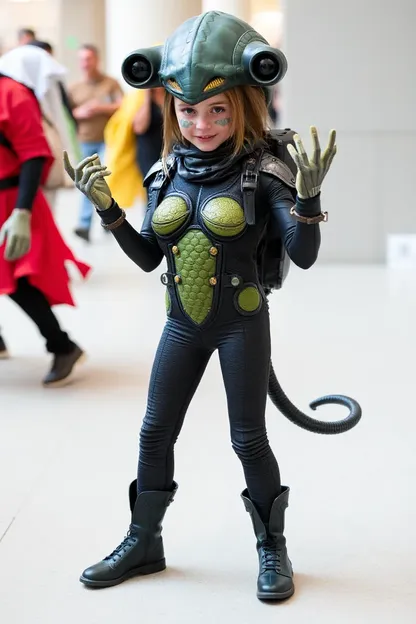 Alien Costume Girl's Cosmic Getup Steals the Show