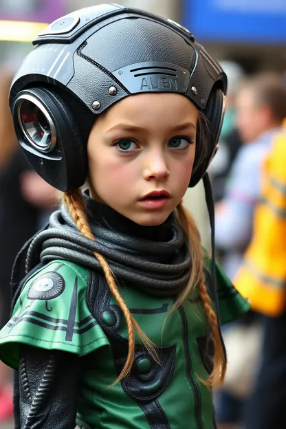 Alien Costume Girl's Extraterrestrial Fashion Dreams Come True