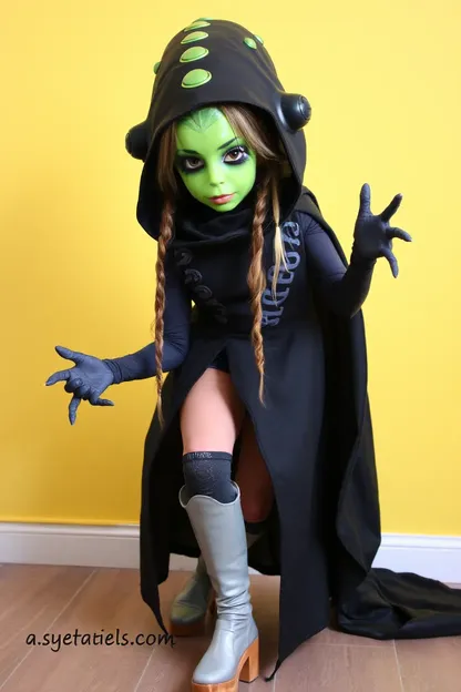 Alien Costume Girl's Intergalactic Style Inspires Curiosity