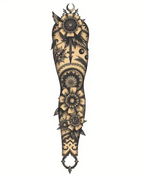 American Traditional Tattoo Sleeve Artistic Expression