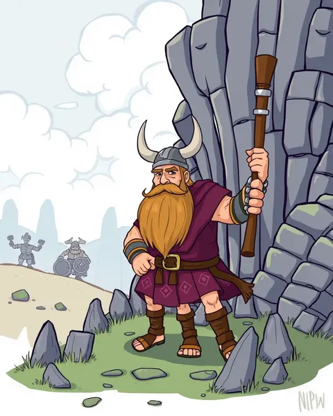 Ancient Cartoon Pictures of Vikings