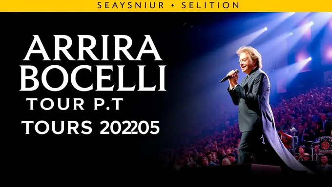 Andrea Bocelli 2025 Tour Dates and Tickets Released Soon