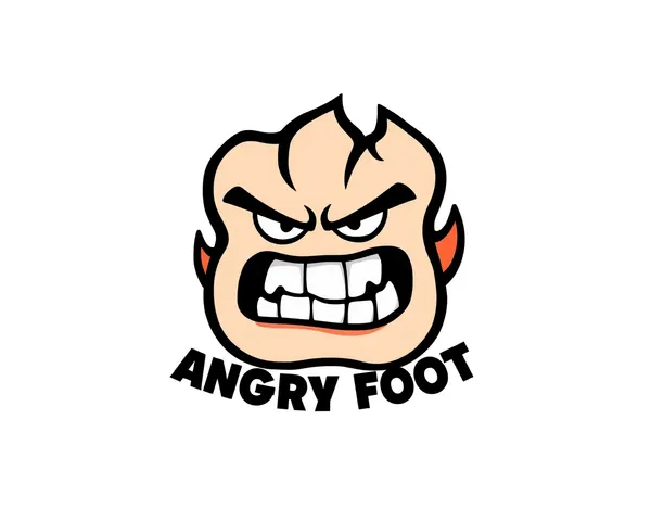 Anger Foot Logo PNG Graphic Icon