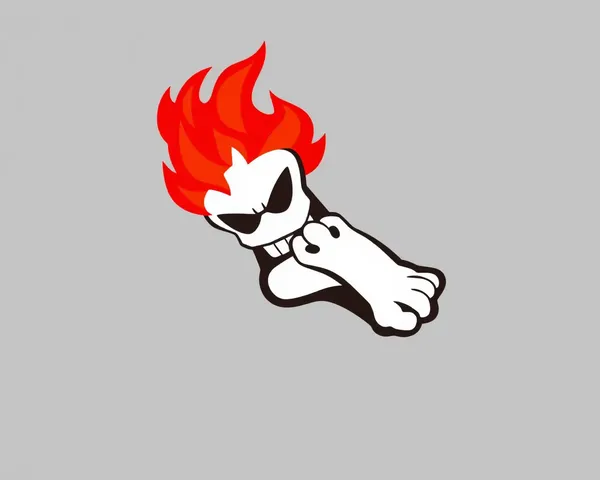 Anger Foot Logo PNG Vector Icon Design