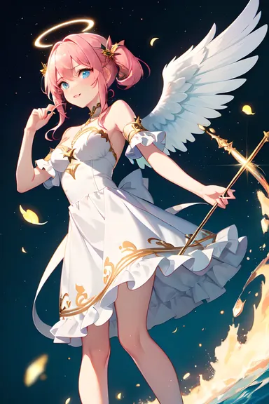 Animated Angel Images with Soft Lighting