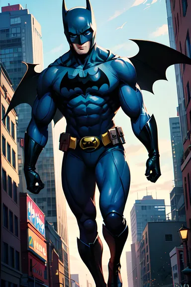 Animated Batman Images Flicker Across Dark Gotham City