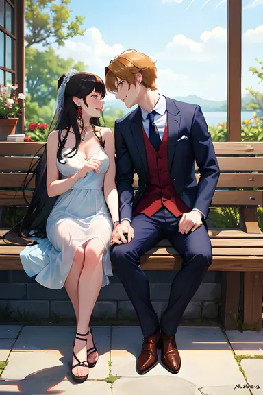 Animated Couple Photos Illustrate Tender Love Scenes