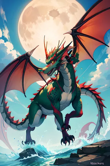 Animated Dragon Images for Children's Storybooks