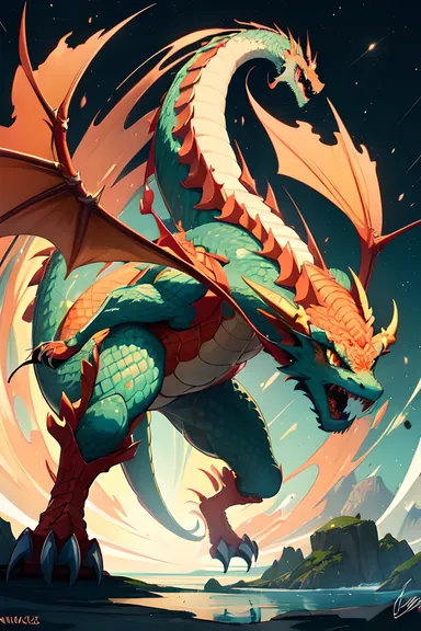 Animated Dragon Images for Video Game Characters