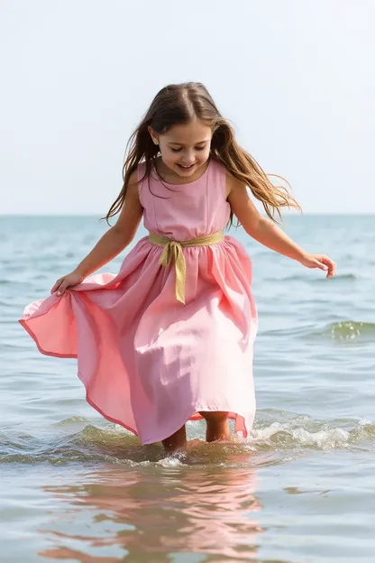 Animated Gif of Girl Falling in Water with Dress