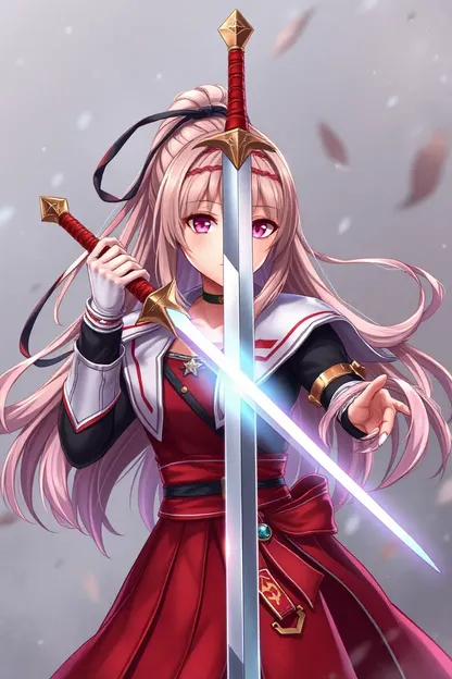 Anime Girl Wields Powerful Silver Sword