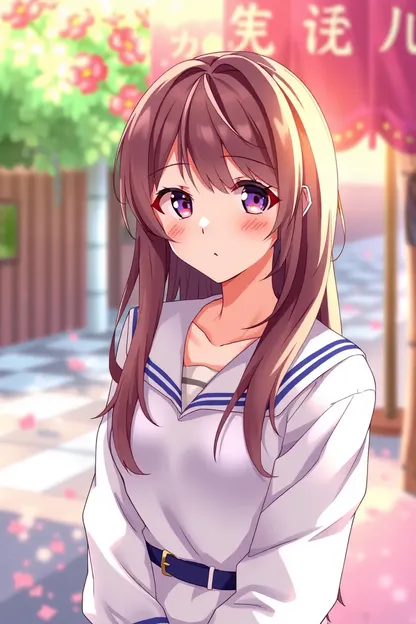 Anime Girl with Brown Hair Again Found