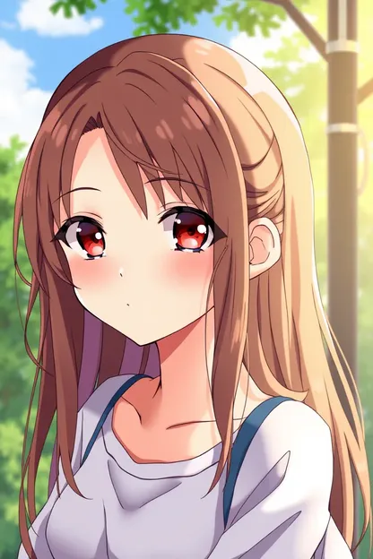 Anime Girl with Brown Hair Common Feature