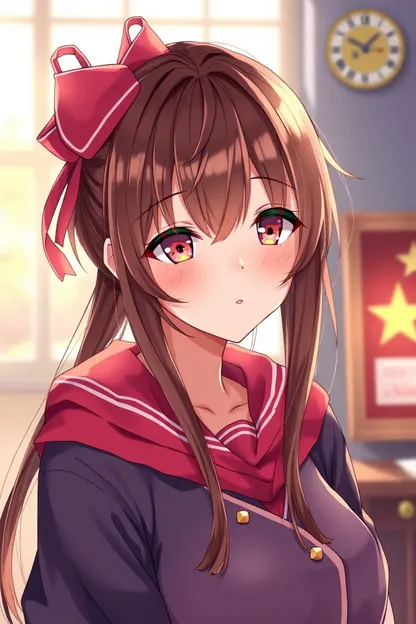 Anime Girl with Brown Hair Common Type