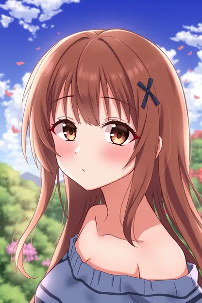 Anime Girl with Brown Hair Description Found