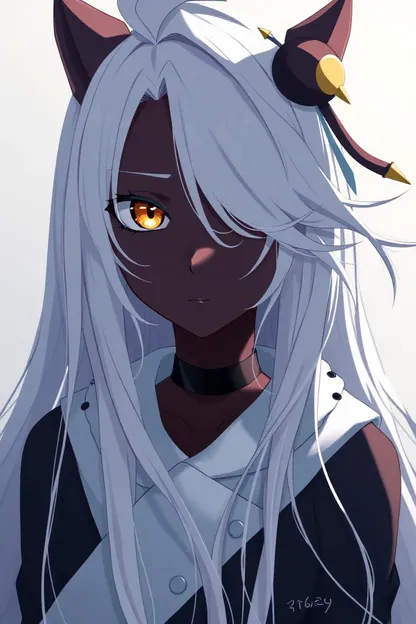 Anime Girl with Unique Facial Features