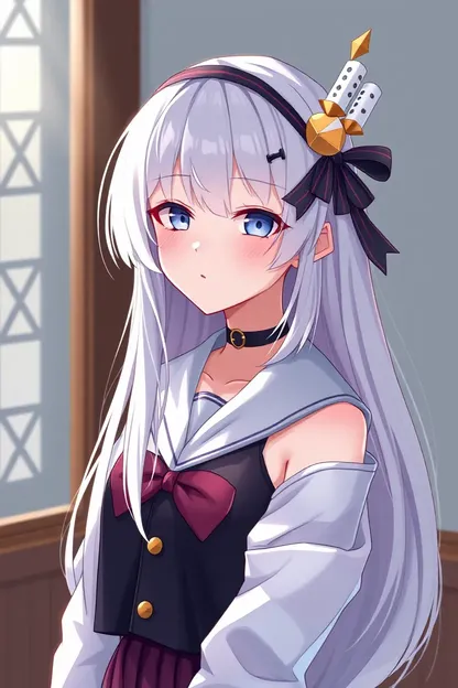 Anime Girl with White Hair Attracts Attention Always