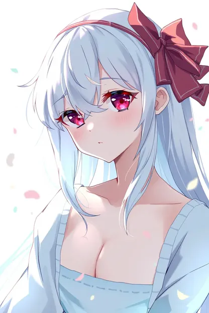 Anime Girl with White Hair Inspires Creative Expression