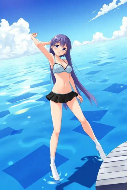 Anime Girls in Swimsuit Gif Collection Found