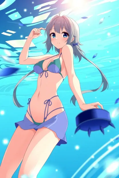 Anime Girls in Swimsuit Gif Hot Anime Girls