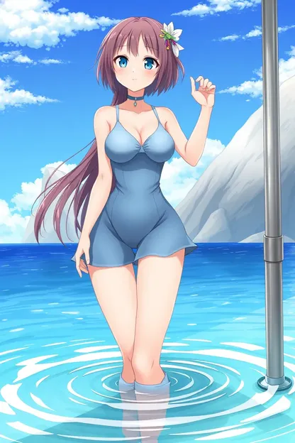 Anime Girls in Swimsuit Gif Images Available