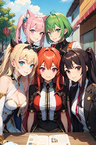 Anime Group Picture: Group of Anime Characters