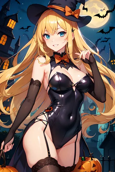 Anime Halloween Pictures: Haunted House Illustrations