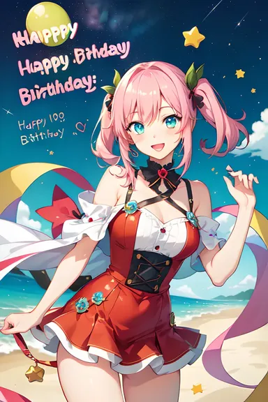 Anime Happy Birthday Pictures Celebrate Special Moments