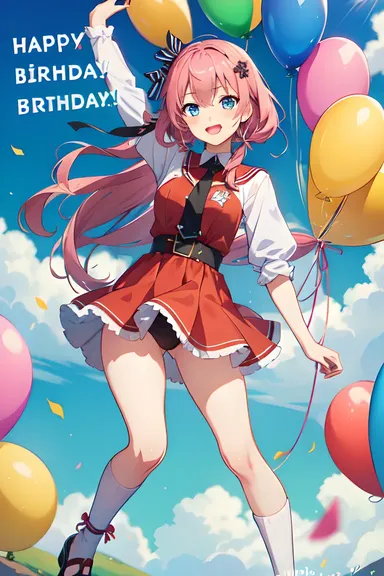 Anime Happy Birthday Pictures for Celebratory Feelings