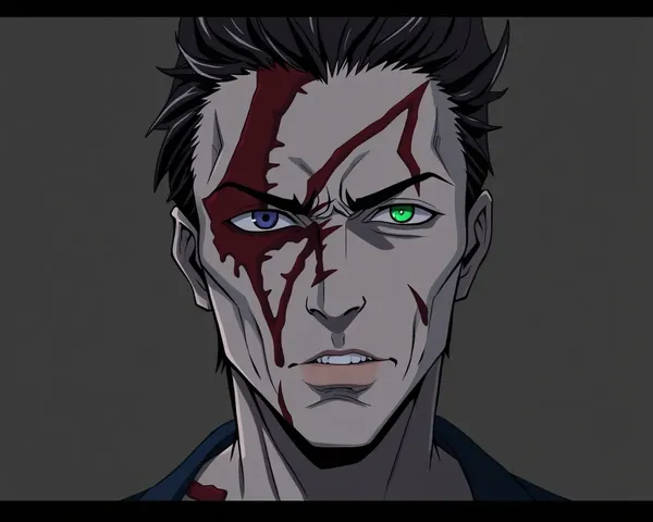 Anime Scar Face PNG Download Now