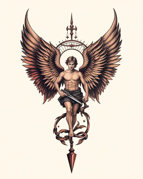 Archangel Saint Michael Tattoo Design Ideas