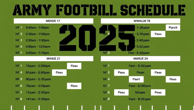 Army Football 2025 Season Schedule Unveiled