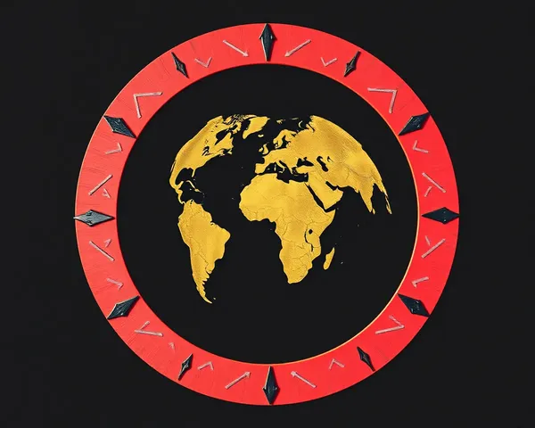 Arrow World Circle PNG Image Description