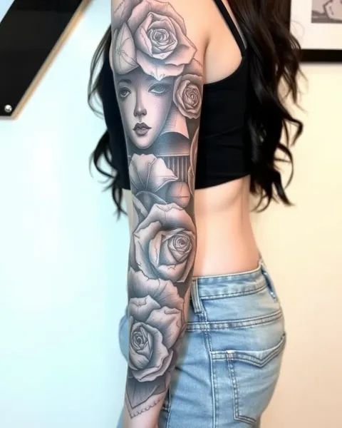 Attractive Female Sleeve Tattoo Designs for Inspiration