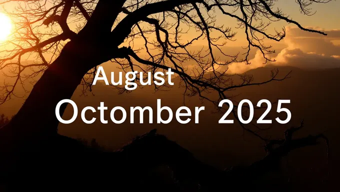 August to October 2025: Repetitive Date Range Again