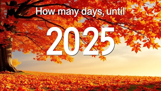 Autumn 2025 Countdown: The Days Tick Away