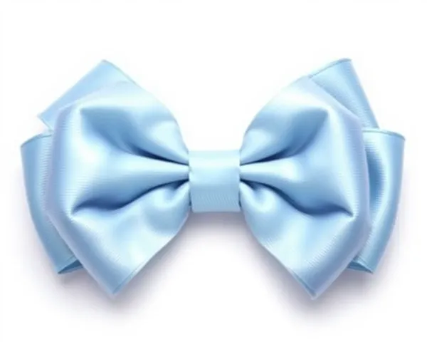 Baby Blue Bow PNG Clipart Graphic