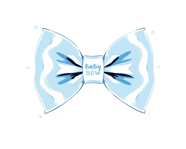 Baby Blue Bow PNG Picture Icon