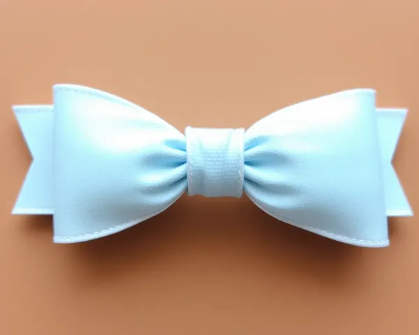 Baby Blue Bow PNG Vector Graphic