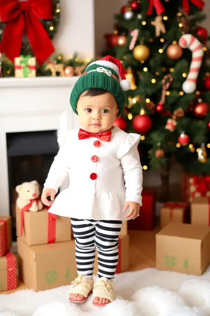 Baby Girl's Adorable Christmas Outfits for Holiday Cheer