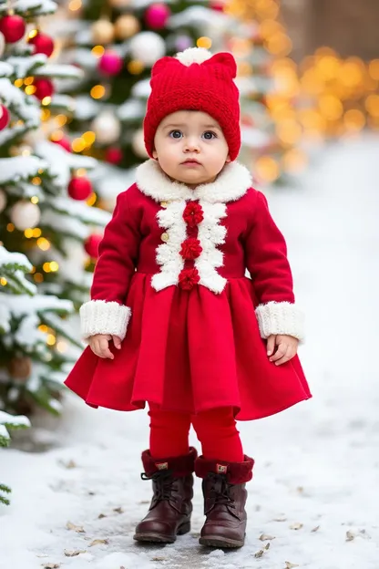 Baby Girl's Beautiful Christmas Outfits for Special Occasion